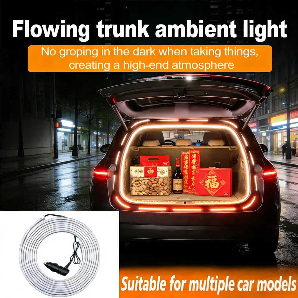RGB Dynamic Rhythm Car LED Ambient Light 64 Colors APP Remote Dual Control 110 140cm Vivid Lighting Specialized for Car Interior