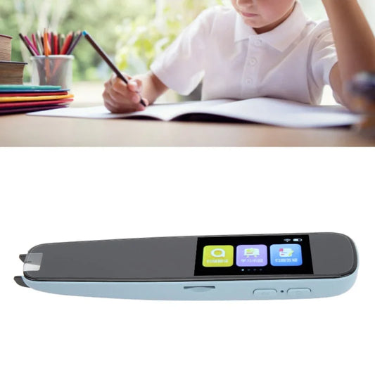 WiFi Language Translator Pen Digital Touch Screen Quick Identification Scan Reader Pen For Learning Traveling Aboard Blue
