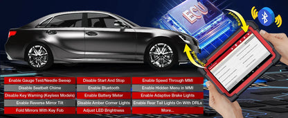 LAUNCH X431 CRP919E BT Car Diagnostic Tool OBD2 Scanner DBScar VII VCI Auto with Active Test ECU Coding CANFD DOIP 31+ Reset