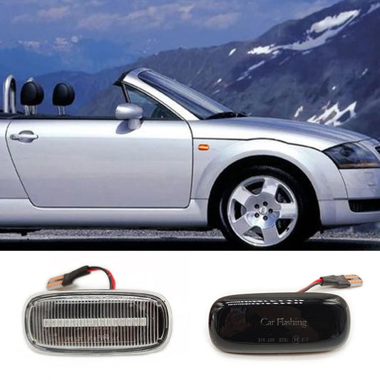 1 Set for Audi A3 S3 8L 2000-2003 A8 D2 1999-2002 TT 8N 2000-2006 LED Dynamic Side Marker Turn Signal Lights Indicator Lamps by PDG ibma