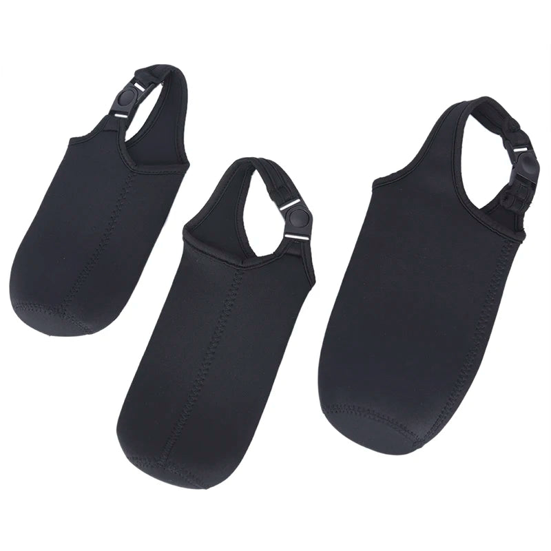 【SE】Portable Water Bottle Insulated Neoprene Holder Pouch Bag 420ML/550ML/750ML Travel Thermos Cup Cover With Adjustable Strap