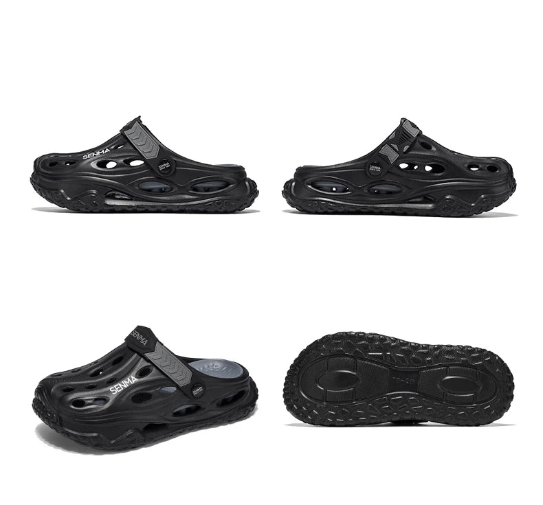 SENMA Summer Men's Thick Bottom Sandals Casual Non-Slip Beach Shoes Comfortable High Elastic EVA Material Men Shoes for Driving
