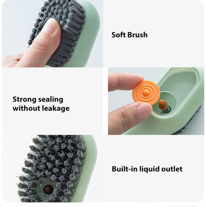 Multifunction Cleaning Shoe Brush Soft Automatic Liquid Shoe Brush Long Handle Liquid Clothes Brush Household Cleaning Tools