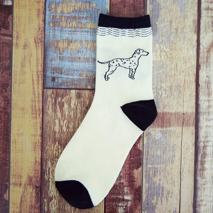 Cotton new men in tube socks cotton Man socks animal dog pet assembled autumn winter sock EUR39-44