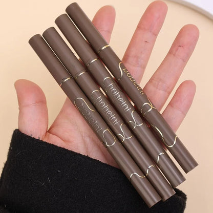 Waterproof Quick-drying Liquid Eyeliner/ultra-fine Matte Black Brown/long-lasting Silkworm Eyeliner/eye Makeup/gifts