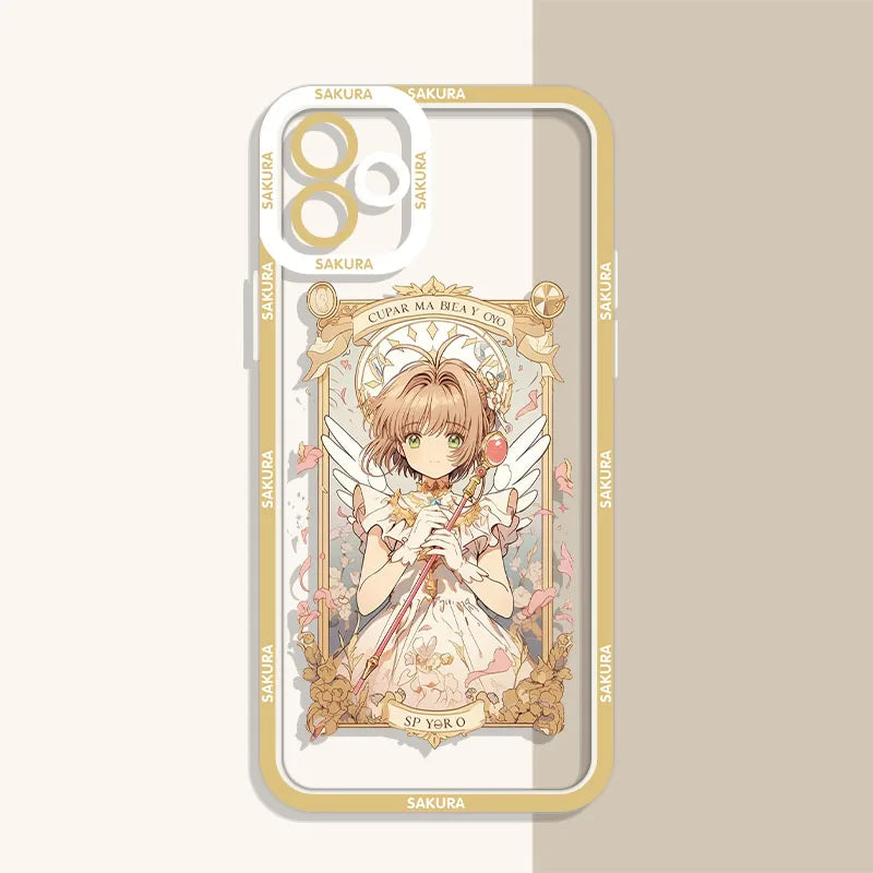 Anime Sakura Clear Case For Xiaomi 13T 12T 11T 10T 14 13 12 11 Lite 5G NE POCO F6 X6 Pro X3 NFC X5 X4 GT F3 F4 F5 M6 M5S C65