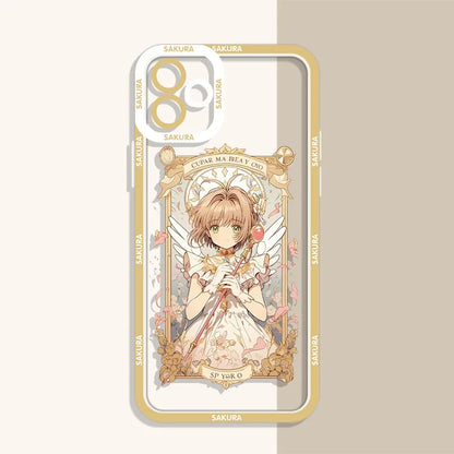 Anime Sakura Clear Case For Xiaomi 13T 12T 11T 10T 14 13 12 11 Lite 5G NE POCO F6 X6 Pro X3 NFC X5 X4 GT F3 F4 F5 M6 M5S C65