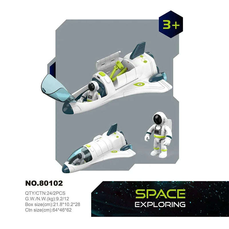 Puzzle Acousto Optic Space Toys Space Model Air Force Shuttle Space Station Rocket Aviation Series Toy Forkids Christmas Gift