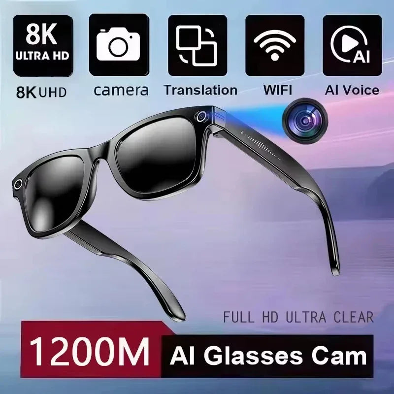 Xiaomi 8K Camera AI Glasses Smart Translation Color-Changing Waterproof Glasses Video Recording Photo Call Smart Sunglasses
