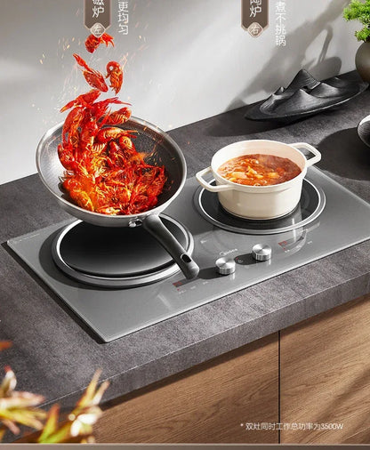 Midea Double Stove Induction Cooker Household Concave 3500W High Power