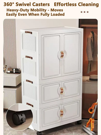 Locker Locker Locker Household Locker Clothes Installation Free Plastic Multi Layer Foldable Large Capacity Practical Cabinet