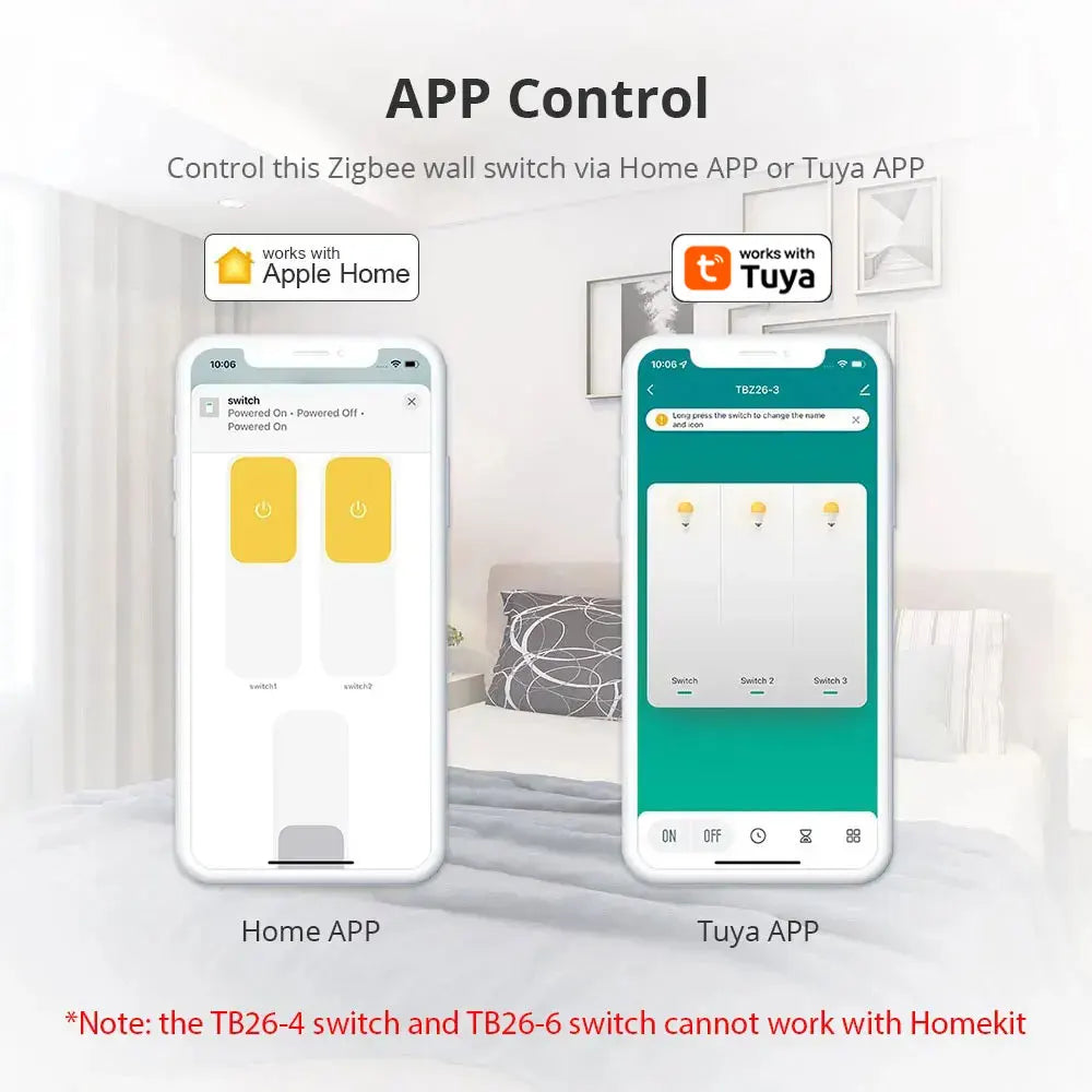 Zemismart Zigbee Interrupter 1 2 3 4 6 Gangs Light Switch Brazilian Wall switches Work with Tuya Smart Life Alexa Google Home