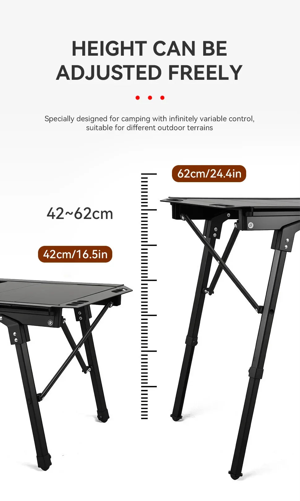 WESTTUNE Outdoor IGT Table IGT 5 Unit Aluminum Alloy Camping Table Portable Folding Desk for Picnic RV Trip Patio Backyard BBQ