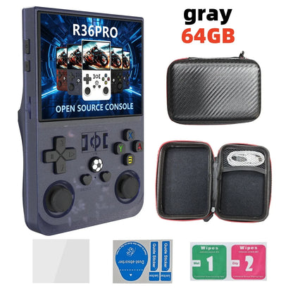 Open Source R36 PRO Retro Handheld Video Game Console Linux System 3.5 Inch IPS Screen Portable Pocket Player 128GB Games R36S
