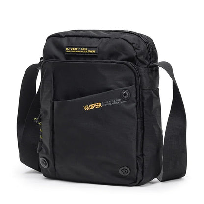VOLUNTEER Shoulder Bag for Men New Light Weight Commuter Fashion Oxford Cloth Versatile Solid Phone Crossbody Bags Man 1698-08