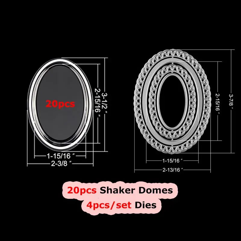 Bundle Deal Jar Heart Egg TV Dimensional Shaker Domes Basic Geometry Shaker Blisters Easter Valentine's Day Card Making Supplies