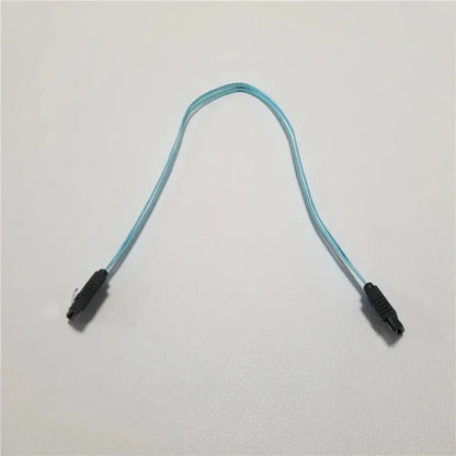 Ultra Short 20cm 7pin SATA 3.0 Female to  F/F HDD Hard Drive Data Cable Dual Channel Shielding Blue 6Gbps