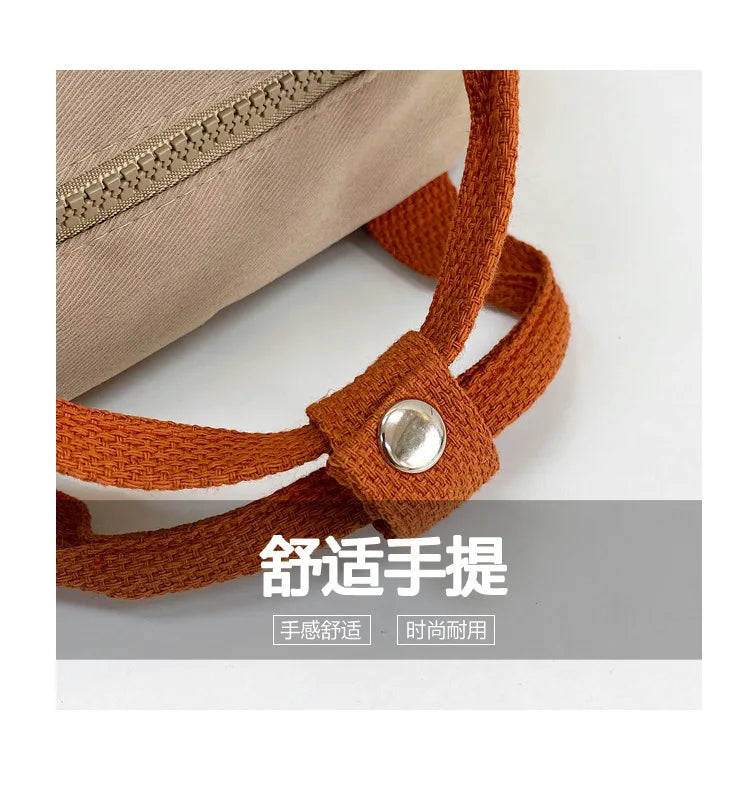 New Embroidery Sun Long Neck Small Dinosaur Backpack Hook Hair Embroidered Cartoon Canvas Kindergarten Children Backpack