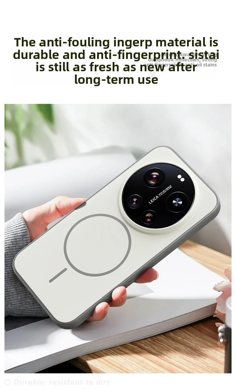For Xiaomi Mi 17 Ultra Case Hard Silicone Skin Magnetic Wireless Charging Protective Back Cover For Xiaomi Mi 17 17Ultra hell