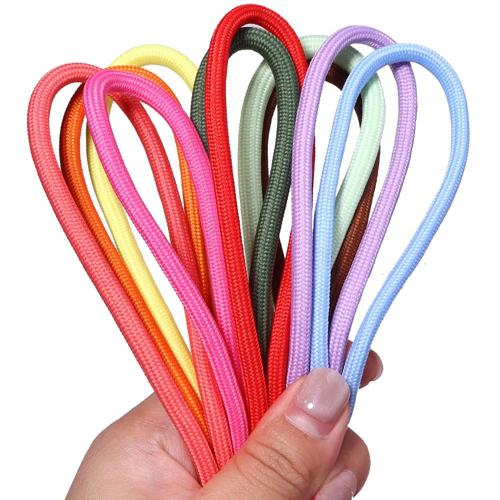 5yards/lot 5mm Colorful Polyester Braided Rope For Jewelry Making DIY Keychian Lanyard Bag Pendant Handcraft Accessories