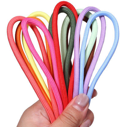 5yards/lot 5mm Colorful Polyester Braided Rope For Jewelry Making DIY Keychian Lanyard Bag Pendant Handcraft Accessories