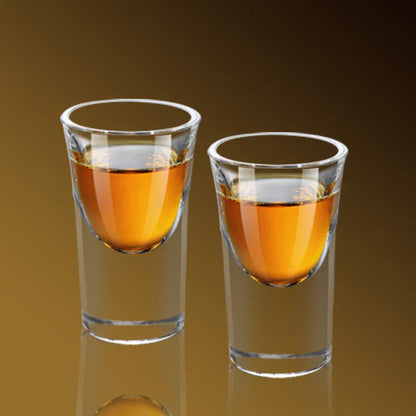 6PCs Glass Set Transparent 15ml Shot Glass Thickened Bottom Liquor Cup Bullet Cups One Mouth Small Cup Wine Drinkware Wholesale
