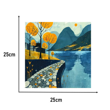 Autumn scenery Heat Transfer Stickers For Clothing Shoes Heat Transfer Stickers Or Clothing Hoodies DIYT Shirt Jacket Patches