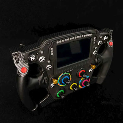 PC FORMULA Game Steering Wheel Racing Game Simulator with 4.3-inch Touchable High-Definition Screen For Fanatec SIMAGIC MOZA