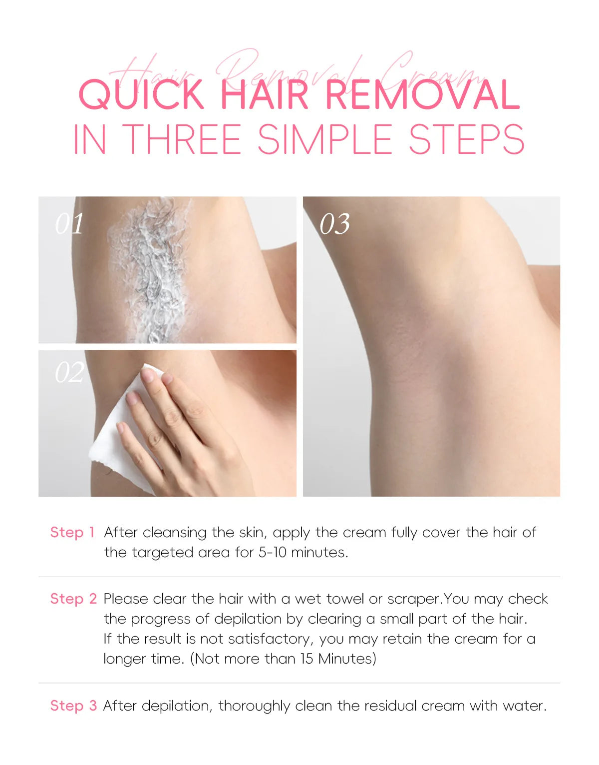 Sakura Hair Removal Cream Fast Painless Hair Growth Inhibitor Arm Armpit Legs Intimate Areas Permanent Depilatory for Men Woman
