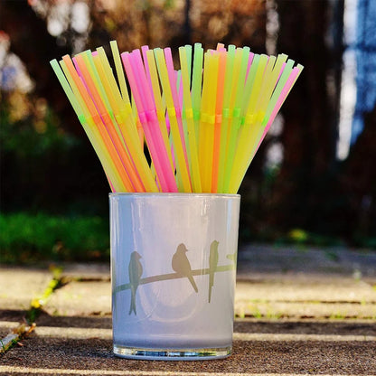 50-6000Pcs Multicolor Drinking Rietjes Straw Milk Tea Bar Party cocktail Drinking Wedding Kitchen Beverage Straws Wholesale