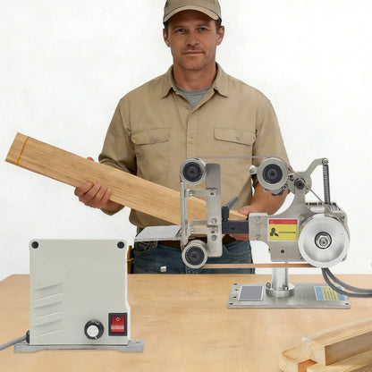 Multi-function Desktop Belt Machine,with Brushless Motor 762x25MM Belt Sander  Sharpener Polishing Grinding Machine