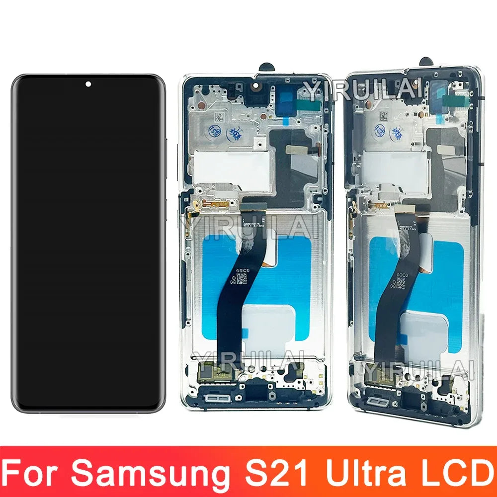 6.78" Super AMOLED For Samsung S21 Ultra 5G G998 G998U Display Touch Screen Digitizer For Samsung S21Ultra G998B LCD