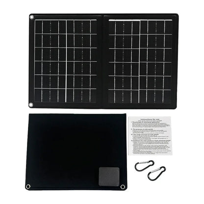 Practical Solar Panel Foldable Power Bank SOECOPO 40W Portable Charge Phone Outdoor Activities  USB + Type - C 5V/2.4A Camping