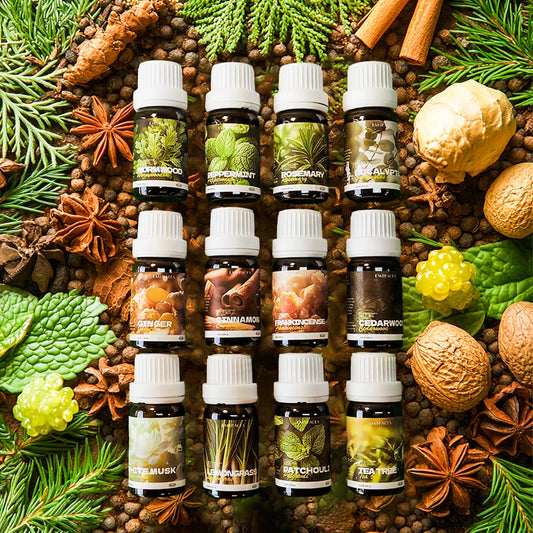 12 Types Natural Plant Essential Oils Premium Grade Essential Oils for Haircare, Nail Care, Moisturizing by PDG ibma