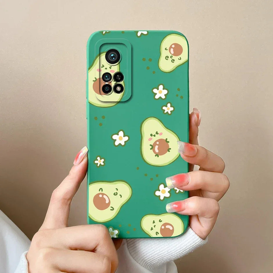 For Xiaomi Mi 10T 5G Phone Case Matte Liquid Silicone Shell For Xiaomi Mi 10T Pro 5G Cute Cat Cartoons Ultrathin Fashion Fundas