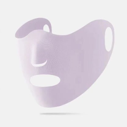 Women Men Sunscreen Mask Outdoor Cycling Face Mask Breathable Reusable Double Layer Ice Silk Masks Anti-UV Sun
