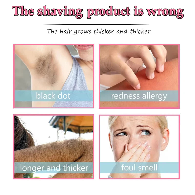 Sakura Hair Removal Cream Fast Painless Hair Growth Inhibitor Arm Armpit Legs Intimate Areas Permanent Depilatory for Men Woman