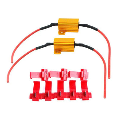 2Pcs Car LED Canbus Decoder 25W 25Ohm Load Resistors for Automobile Turn Signal Lantern License Plate Lamp Resistors Resistance