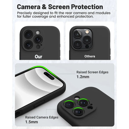 Liquid Silicone Case for iPhone 17 16 15 14 13 12 11 Pro Max 12 Mini iPhone 16 Plus 16e 17 Air Soft Protective Anti-drop Cover