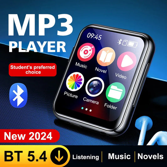 16-128GB Bluetooth 5.4 MP3 MP4 Player With Camera 2 Inch Touch Screen MP3 With 720P Camera/Speaker Video Recorder FM radio