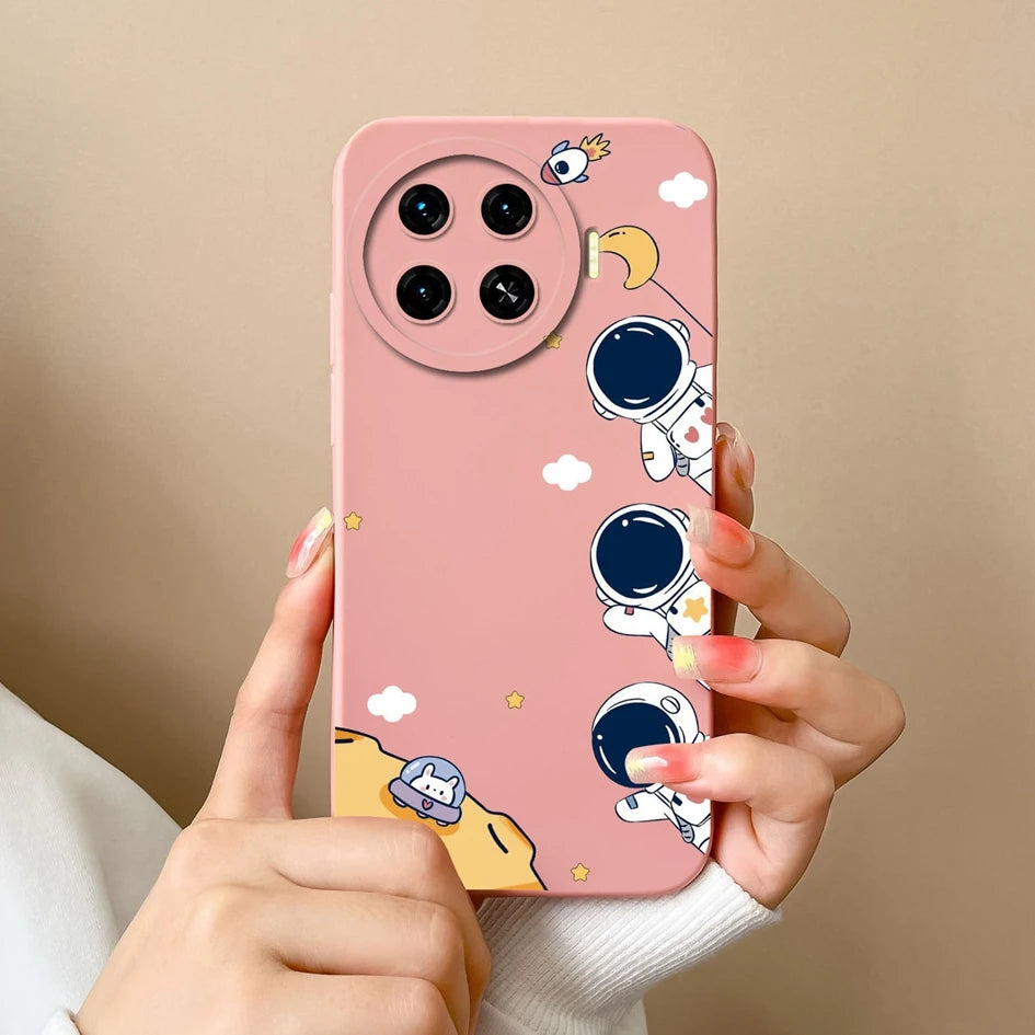 Cover For Tecno Spark 20 Pro+ 4G Case Phone Bags Pretty Flower Liquid Soft Silicone Shell For Tecno Spark20 Pro Plus Funda Coque
