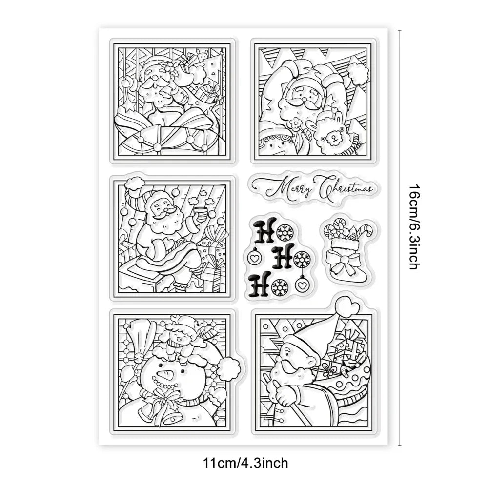 Animal Postman Silicone Clear Stamps Fox Hamster Rabbit Cat Transparent Stamps for Birthday Valentine's Day Cards Making DIY