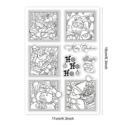 Animal Postman Silicone Clear Stamps Fox Hamster Rabbit Cat Transparent Stamps for Birthday Valentine's Day Cards Making DIY