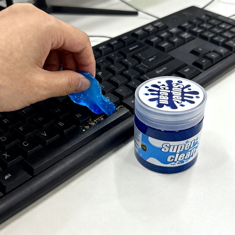 Eco-Friendly Reusable Blue Cleaning Gel, Multi-Purpose Dust Cleaner Gel for Keyboard, Car Vents & Small Gaps