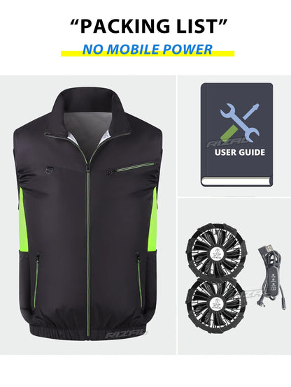 2026 Must-have Fan Vest Wearable Cooling vest Air-conditioned Clothes Breathable for Daily Commute Hiking Fishing Camping