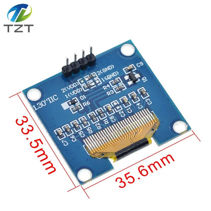 1.3 Inch OLED Module White Color 128X64 OLED LCD LED Display Module 1.3 IIC I2C SPI Communicate for arduino Diy Kit