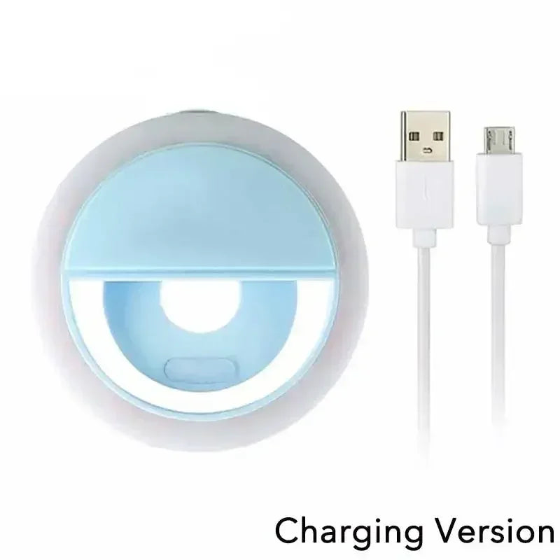 Led Selfie Ring Light USB Charge LED Selfie Fill Light Mobile Phone Live Broadcast Video LED Selfie Ring Lamp For All Smartphone