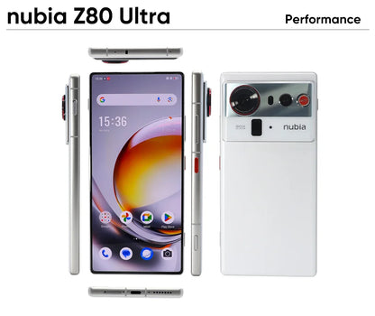 nubia Z80 Ultra 5g Smartphone Global Version Snapdragon 8 Elite Gen 5 6.85'' 144Hz OLED Display 7200mAh 80W Fast Charging 64Mp