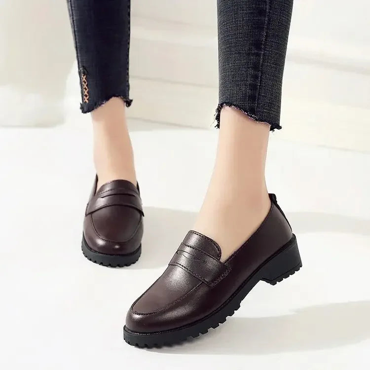 Women's Flat Shoes New Style Spring Summer 2023 Korean Fashion Round Head Casual Versatile Simple Lazy Shoes Rubber Material