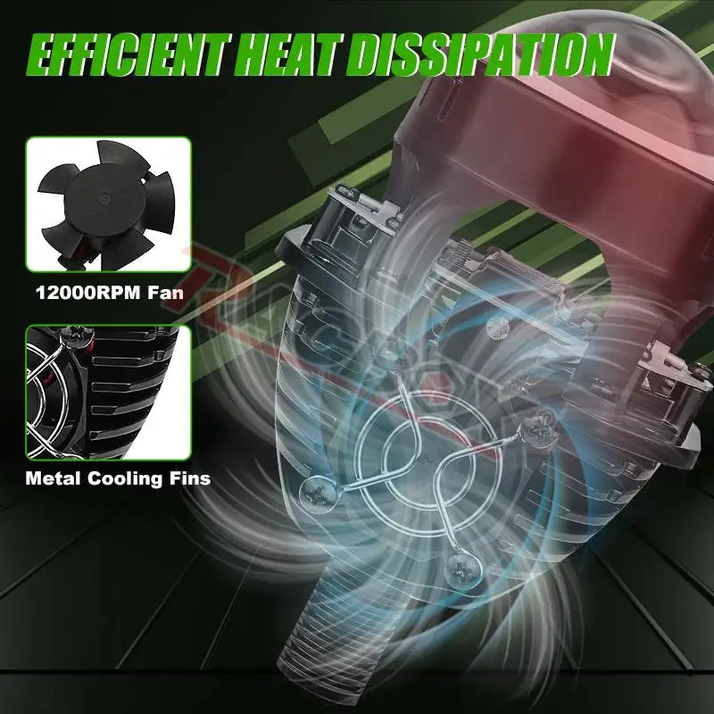 H4 H7 Bi LED Projector Lens 2.5 Inch LED Lights for H4 H7 9005 HB3 9006 HB4 Car Headlight Bulb Hi/Low Beam Retrofit Car Styling